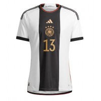 Camiseta Alemania Thomas Muller #13 Primera Equipación Mundial 2022 manga corta